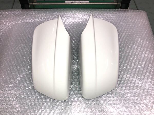 中古 良品 F10 F11 BMW 5シリーズ 前期 純正 ドアミラー カバー 左右セット アルピンホワイト A3337435 A3337436