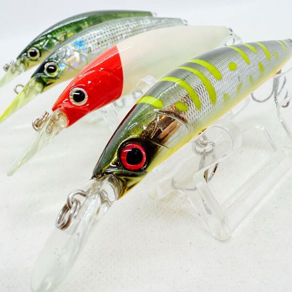 送料無料・美品『メガバス リップインベイト F S 4個セット』Megabass LIPINBAIT シンキング フローティング ミノー