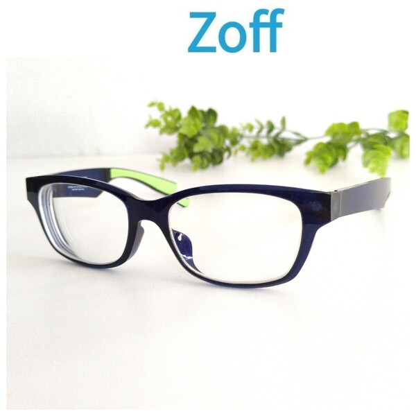 Zoff ゾフ メガネ 眼鏡 ウェリントン スクエア ネイビー グリーン 軽量 ブルー ユニセックス オシャレ スポーツ アウトドア ビジネス