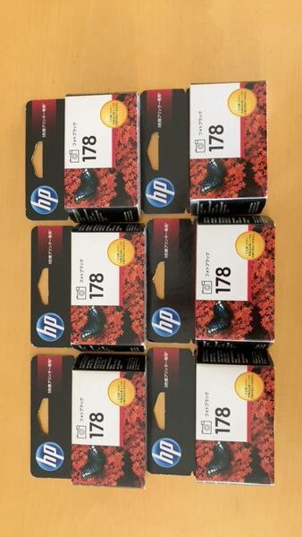 【送料無料】 HP178 CB317HJ 純正品 インクカートリッジ フォトブラック Hewlett Packard NOV2018 2018年11月 期限切れ品 6個セット