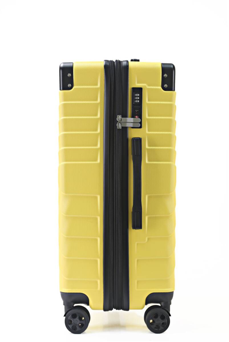 軽量Lサイズ　静音8輪　キャリーバッグ　スーツケース　キャリーケース イエロー 軽量Lサイズ 静音8輪 キャリーバッグ スーツケース キャリー