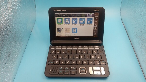 K3458 理化学モデル CASIO EX-word XD-K9850 電子辞書 ケース付き カシオ エクスワード / 動作品 現状品 送料無料