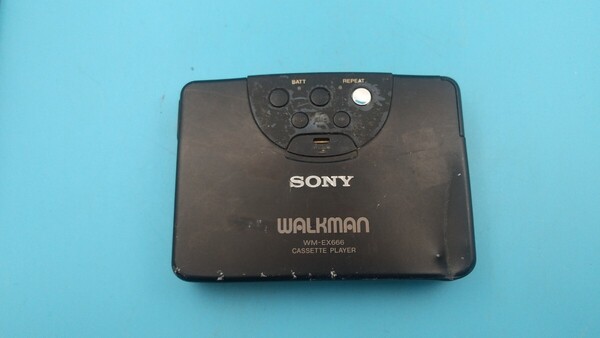 K3473 SONY WALKMAN WM-EX666 カセットプレーヤー /ソニー/通電不可 現状品 送料無料 JUNK