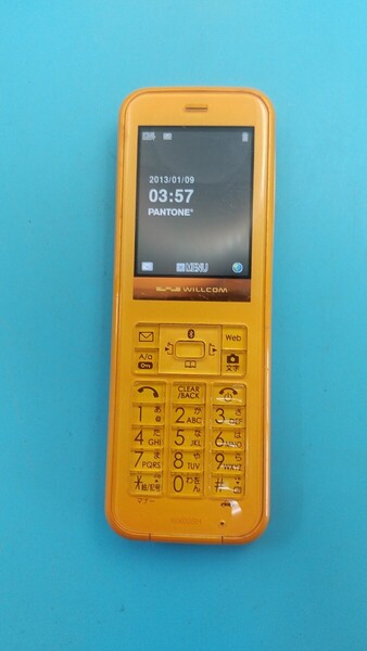 K3426 Y!mobile WILLCOM WX03SH SHARP PHS シャープ 簡易動作確認&簡易清掃&初期化OK 送料無料 現状品 一応JUNK Bluetooth 子機