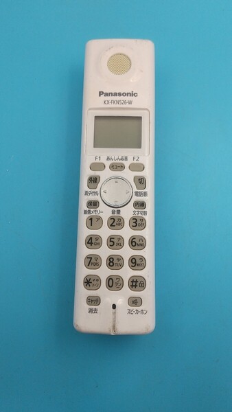 K3445 Panasonic KX-FKN526-W 電話子機 固定電話/増設用子機/ パナソニック 動作未確認 現状品 JUNK 送料無料