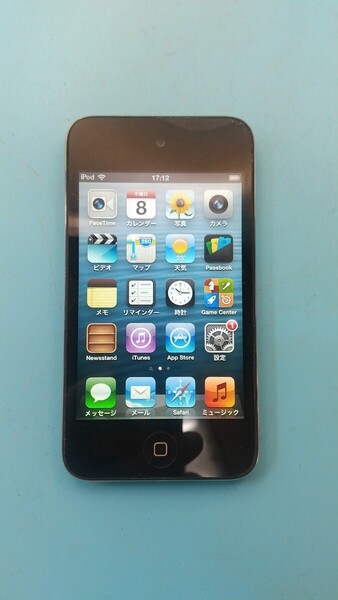 K3468 iPod touch 第4世代 A1367 8GB Apple デジタル音楽プレーヤー 簡易確認&簡易清掃&初期化OK 現状品 送料無料