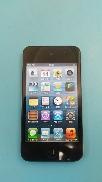 K3194 iPod touch 第4世代 A1367 16GB Apple デジタル音楽プレーヤー 簡易確認&簡易清掃&初期化OK 現状品 送料無料