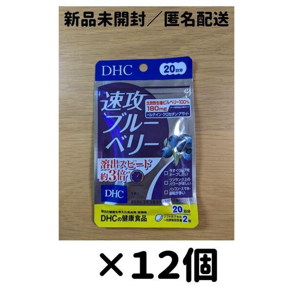 【12個セット】DHC 速攻ブルーベリー 20日分