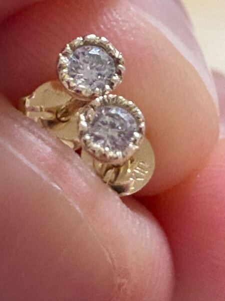 k10 ダイヤモンド ピアス 10金
