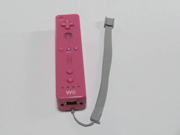 R07【送料無料 即日発送 動作確認済】Wii リモコン ストラップ 任天堂 Nintendo 純正 RVL-003 ピンク コントローラー