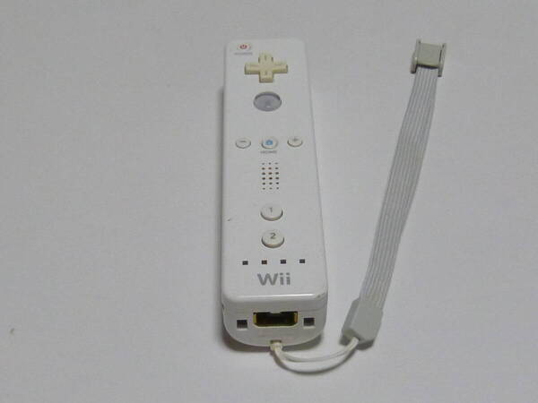 R089【送料無料 即日発送 動作確認済】Wii リモコン ストラップ 任天堂 純正 RVL-003 白 ホワイト コントローラー