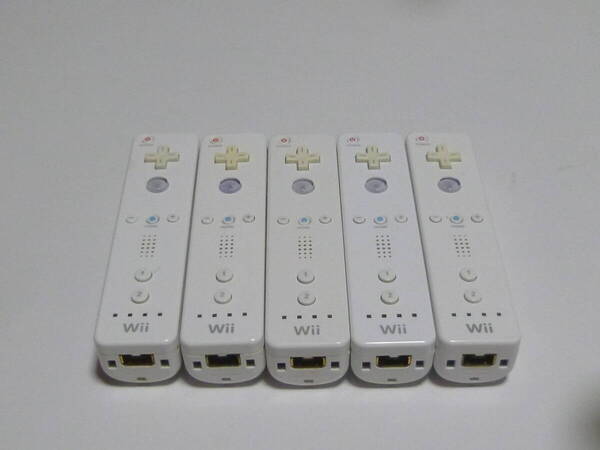R010【送料無料 即日発送 動作確認済】Wii リモコン 5本セット 任天堂 純正 RVL-003 コントローラー