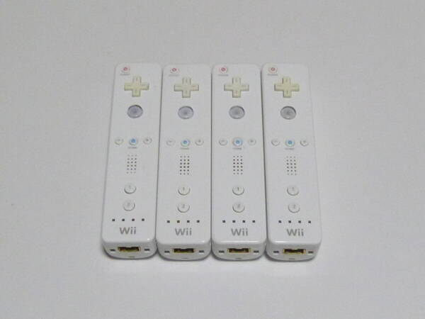 R07【送料無料 即日発送 動作確認済】Wii リモコン 4本セット 任天堂 純正 RVL-003 コントローラー