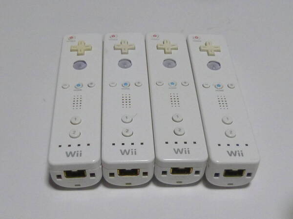 R007【送料無料 即日発送 動作確認済】Wii リモコン 4本セット 任天堂 純正 RVL-003 コントローラー