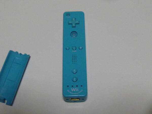 R007【送料無料 即日発送 動作確認済】Wii リモコンモーションプラス内蔵 任天堂 純正 RVL-036 青 ブルー