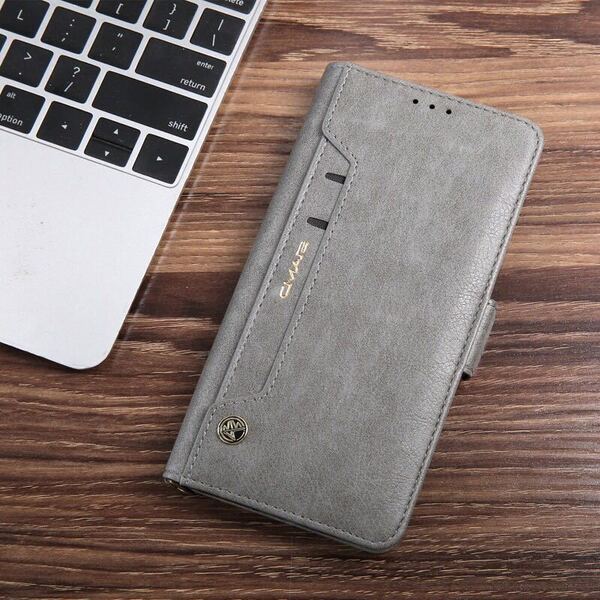 Galaxy S21 Ultra 5G ケース Galaxy s21 Ultra カバー ギャラクシー S21 ウルトラ レザーケース SC-52B カード収納 手帳型 グレー