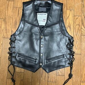 KADOYA カドヤ K’sLEATHERレザーベスト NV-02 サイズM