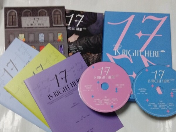 送料込み SEVENTEEN セブチ CD フォトブック ベストアルバム ☆17 IS RIGHT HERE☆ 32曲 韓国盤 BOX K-POP