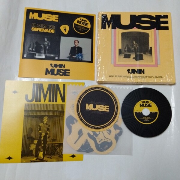 送料込み ジミン JIMIN CD ステッカー 2ndソロアルバム ☆MUSE☆ 7曲 韓国盤 BTS セカンド ALBUM K-POP
