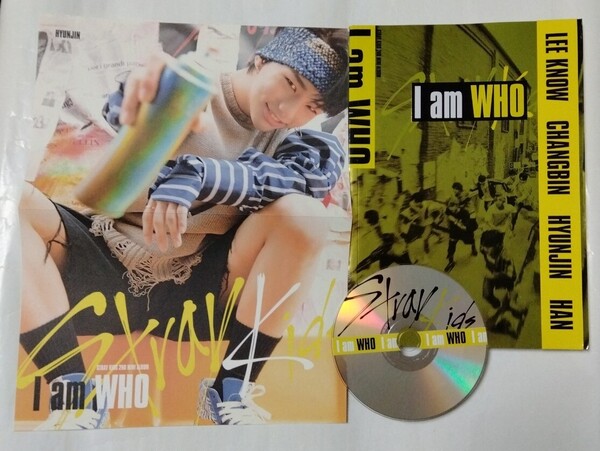送料込み STRAY KIDS CD 中表紙 アイエン 2ndミニアルバム ☆I am WHO☆ 8曲 韓国盤 スキズ MINI ALBUM ヒョンジン K-POP