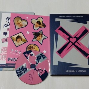 送料込み TXT TOMORROW X TOGETHER CD ステッカー 2集 リパケ ☆THE CHAOS CHAPTER : FIGHT☆ 韓国盤 トゥバ K-POP