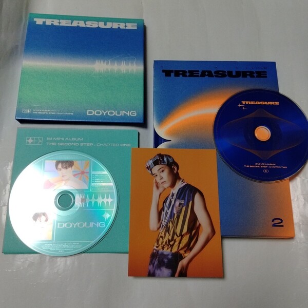 送料込み TREASURE CD 2個セット ☆THE SECOND STEP : CHAPTER ONE & CHAPTER TWO☆ 韓国盤 DOYOUNG アサヒ K-POP