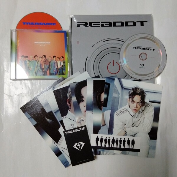 送料込み TREASURE CD 2個セット 日本2ndミニアルバム ☆THE SECOND STEP : CHAPTER TWO☆ & 2集 ☆REBOOT☆ 韓国盤 K-POP