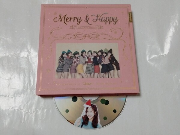 送料込み TWICE CD ディスク ミナ THE 1ST ALBUM REPACKAGE ☆Merry & Happy☆ 15曲 韓国盤 MINA リパケ K-POP