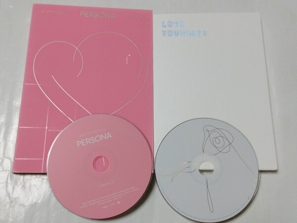 送料込み BTS CD 2個セット 2集 ☆PERSONA☆ 03 7曲 & ☆LOVE YOURSELF 承 Her☆ L盤 11曲 韓国盤 防弾少年団 K-POP