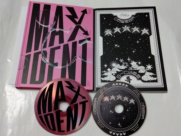 送料込み STRAY KIDS ストレイキッズ SKZ CD 2個セット ☆MAXIDENT☆ 8曲 & ☆5-STAR☆ 12曲 韓国盤 スキズ K-POP