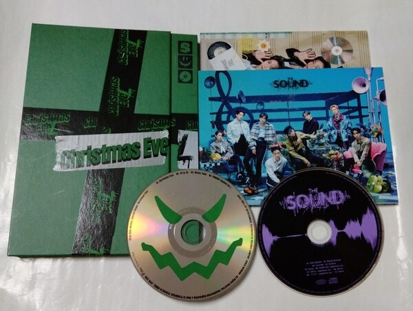送料込み STRAY KIDS CD 2個セット ☆Christmas EveL☆ 4曲 韓国盤 & ☆THE SOUND☆ 10曲 初回限定盤B スキズ キズ K-POP