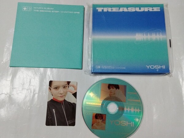送料込み TREASURE CD トレカ ポスター 1st MINI ALBUM ☆THE SECOND STEP : CHAPTER ONE☆ YOSHI ver. 韓国盤 ヨシ K-POP
