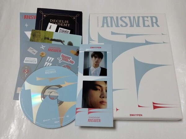 送料込み ENHYPEN エンハイプン エナプ CD 1集リパケ ☆DIMENSION : ANSWER☆ 11曲 韓国盤 ジェイ リパッケージ K-POP