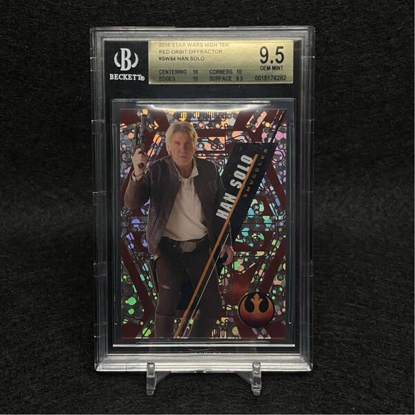 2016 Topps Star Wars High Tek Han Solo ハンソロ レッドパラレル 5枚限定 BGS9.5 ハリソンフォード Harrison Ford 鑑定済み