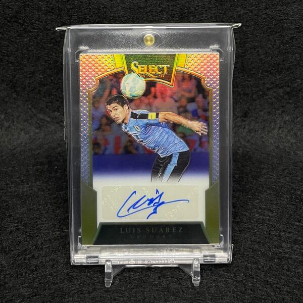 2016-17 Panini Select Soccer Luis Suarez ルイススアレス 直筆サインカード ベースオート 75枚限定 ウルグアイ代表 FCバルセロナ auto
