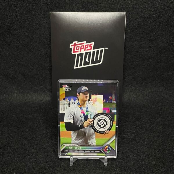 2023 Topps Now WBC-73 2023.03.21 大谷翔平 WBC 侍ジャパン MVP 獲得 記念カード ドジャース Dodgers NPB MLB ケース 封筒付き