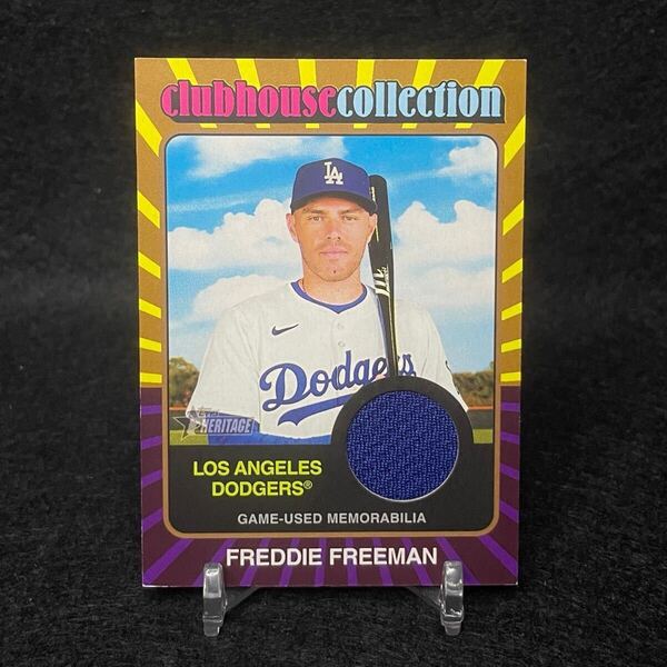 2024 Topps Heritage MLB Freddie Freeman フリーマン メモラビリア 実使用 ジャージカード 99枚限定 Dodgers ドジャース 大谷翔平