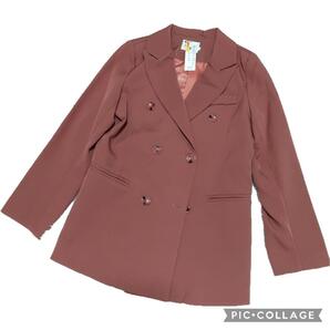 32 韓国服 ジャケット くすみカラーサーモンピンク 上着 レディースフォーマル