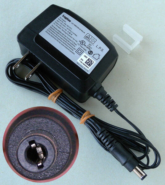 送料無料 Logitec ロジテック ACアダプター LA-18W12S-02 Rev.A WB-18D12FU センタープラス 12V 12.0V 1.5A ピン無し 5.5mm 2.5mm 即決!