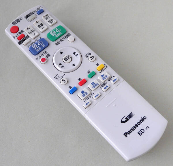 送料無料 Panasonic パナソニック DIGA ディーガ Blu-ray ブルーレイ BD レコーダー DMR-BRS510 DMR-BRS500 純正 リモコン N2QAYB000995