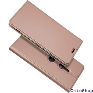 ソニー Xperia XZ3 SO-01L SOV39 ド収納 スタンド機能 二つ折り 薄型軽量 4色 バラの金 56