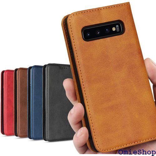 Galaxy S10 ケース SCV41 SC-03L バー 落ち着いた色 スマホ 保護 レトロ ライトブラウン 84