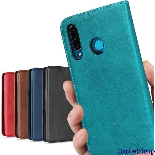 HUAWEI P30 lite ケース 手帳型 / P カバー スマホケース 落ち着いた色 レトロ ターコイズ 311
