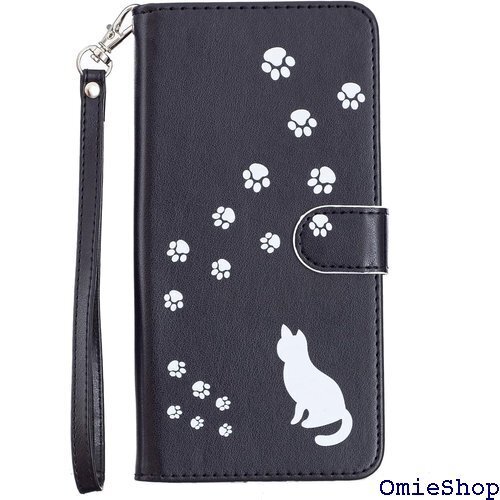 for iPhone8ケース 手帳型 for iPho /iPhone6s/iPhone6兼用 A4-ブラック 653