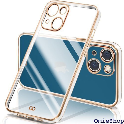 iPhone13 ケース クリア 透明 アイフォン13 ストラップホール付き 落下防止 ワイヤレス充電 ホワイト 850