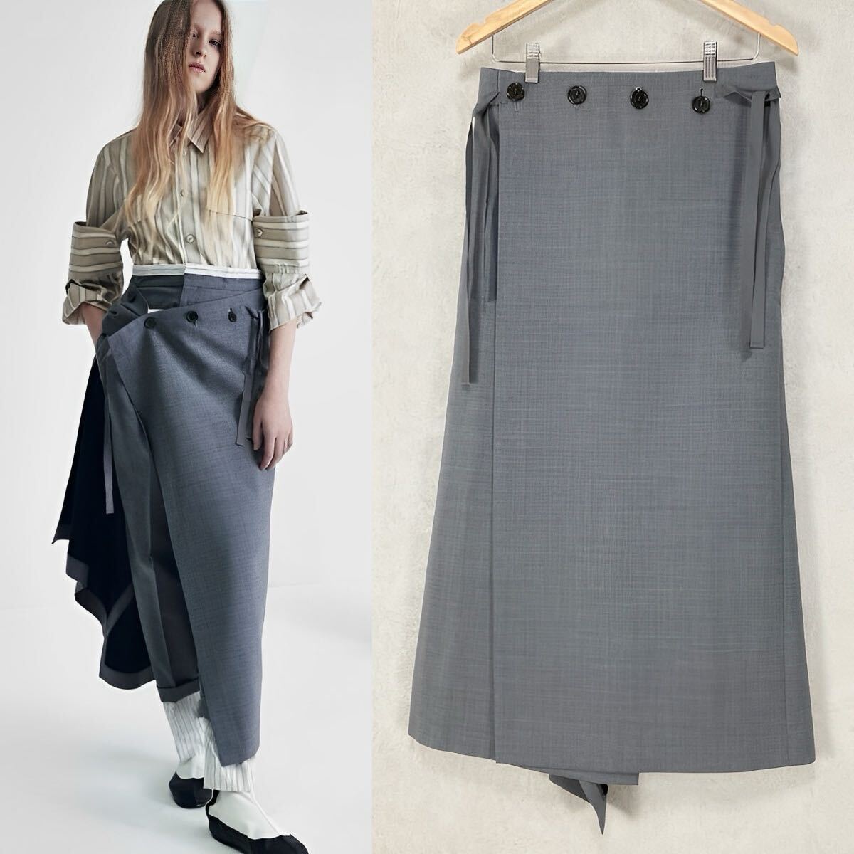 【美品】Y's BORN PRODUCT スカート　ネイビー 2025年最新】Yahoo!オークション - ブランド別の中古品・新品