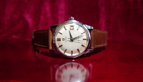 OMEGA オメガ seamaster シルバーダイヤル デイト アンティーク ヴィンテージ オールド シーマスター 自動巻き 稼働品