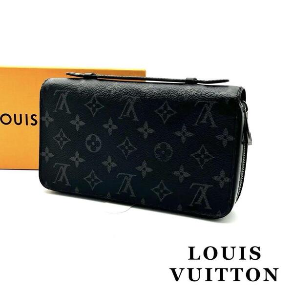 現行モデルルイヴィトン Louis Vuitton 財布 ジッピーXL モノグラム エクリプス 長財布