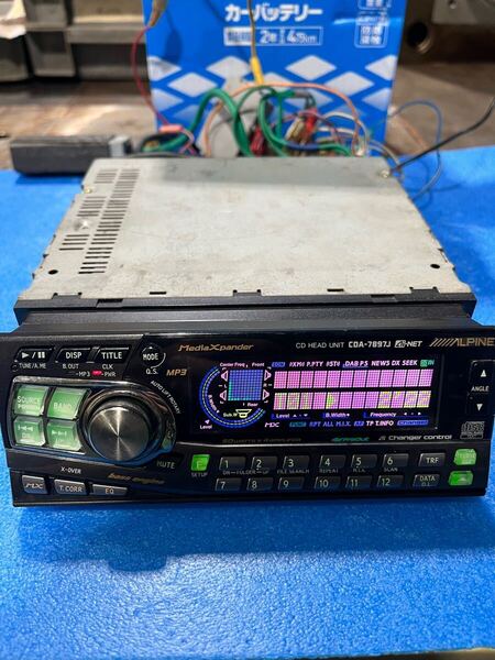 ALPINE CDA-7897J 1DIN CDデッキ 幽霊ヘッド 当時物 旧車 レトロ