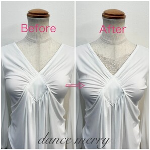 数量限定 ★送料無料★【MERRY】 新品 ベージュ 胸元カバー レース 社交ダンス トップス用 910 衣装 アレンジ パーティ